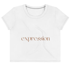 All-Over Print Crop Tee "EXPRESSION"