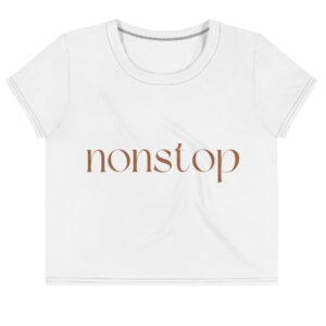 All-Over Print Crop Tee "Nonstop"