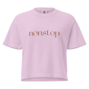Women’s heavyweight boxy tee "Nonstop"