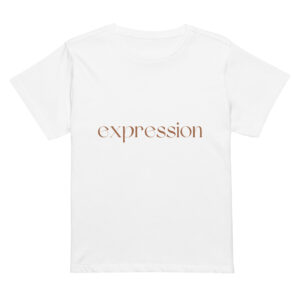 Women’s high-waisted t-shirt "EXPRESSION"