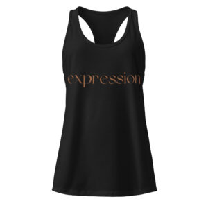 Women’s fitted racerback tank top "EXPRESSION"