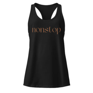 Women’s fitted racerback tank top "Nonstop"