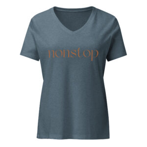 Women’s relaxed v-neck t-shirt "Nonstop"