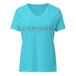 Women’s relaxed v-neck t-shirt "EXPRESSION"