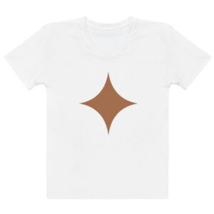 Women’s cotton crew neck t-shirt "Diamond"