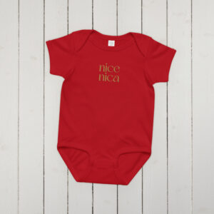 Baby jersey bodysuit