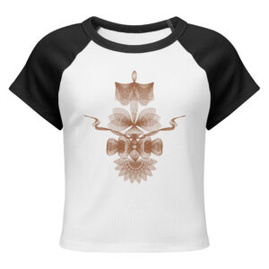 Women’s micro rib raglan baby tee