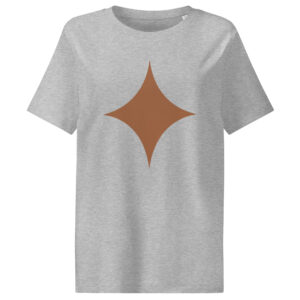 Women’s organic ribbed neck t-shirt "Diamond"